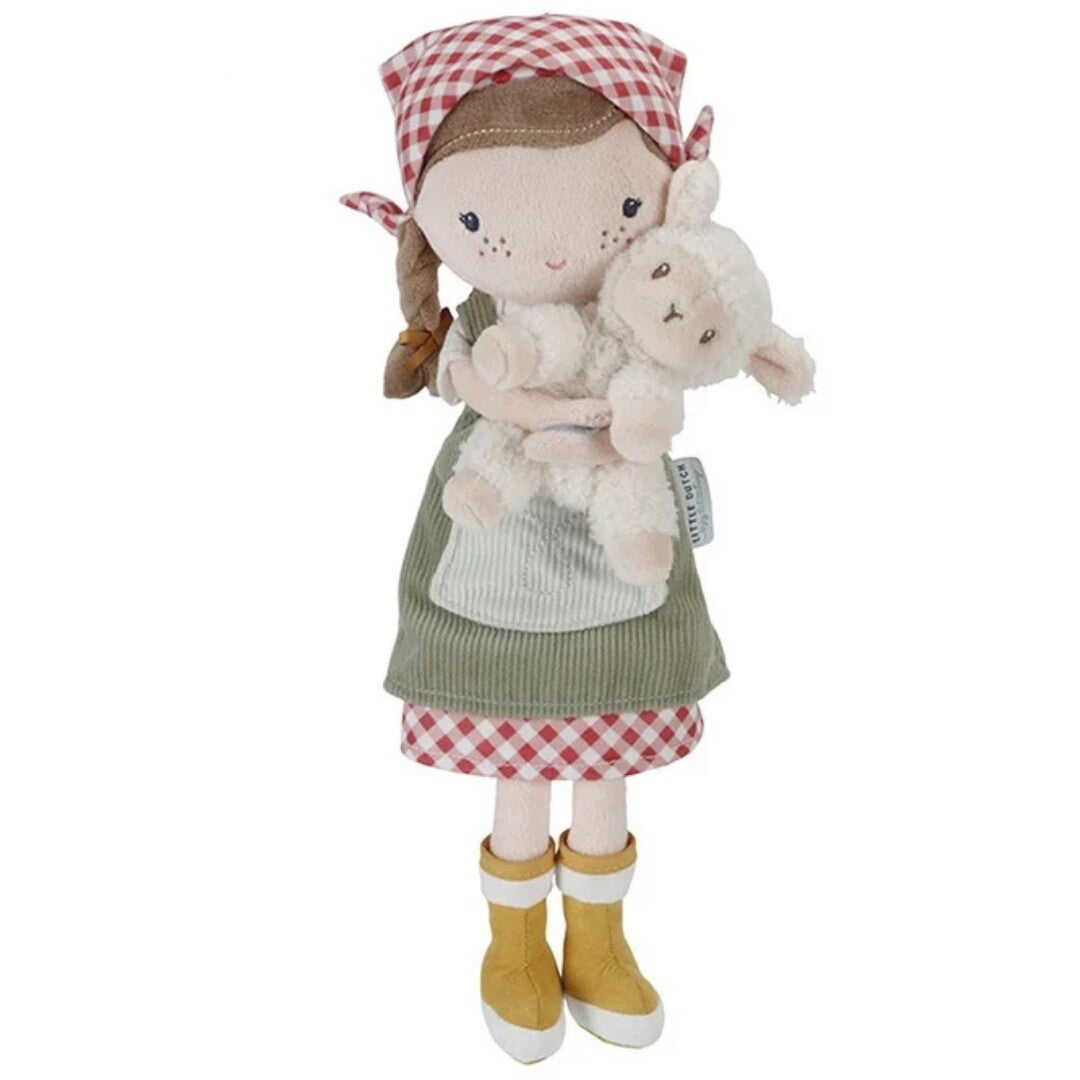 Little dutch lappenpop rosa - boerin - 35 cm