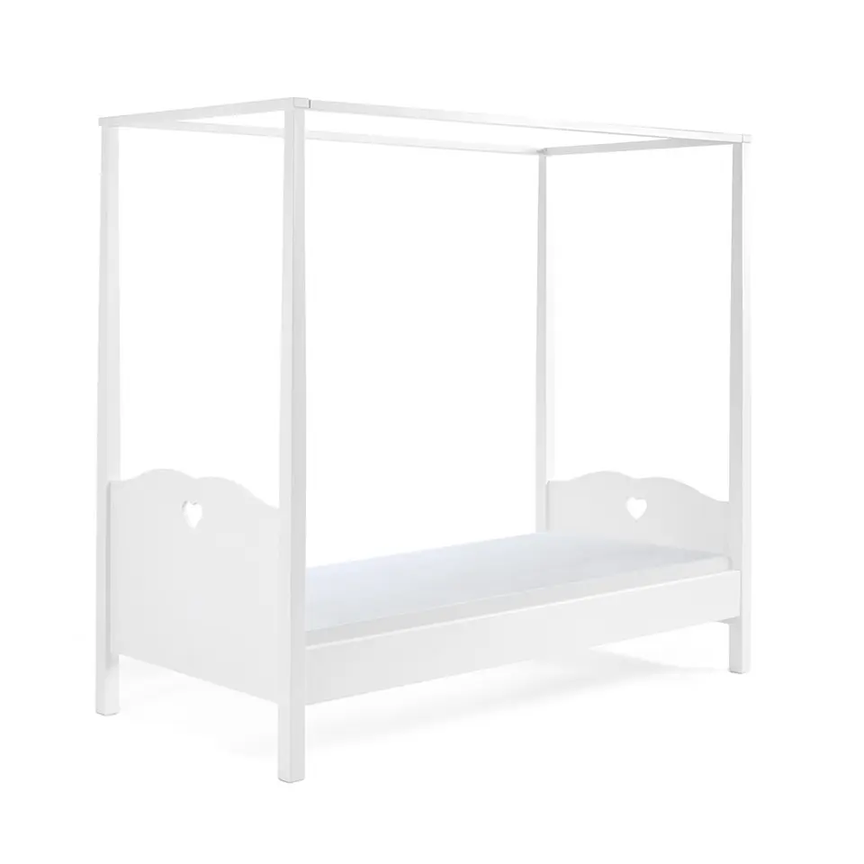 Vipack hemelbed Amori - wit - 74,5x97x211,2 cm