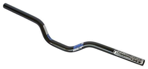 Guidon ELEVN SLT ALU 2.25'' V2 Noir/Bleu