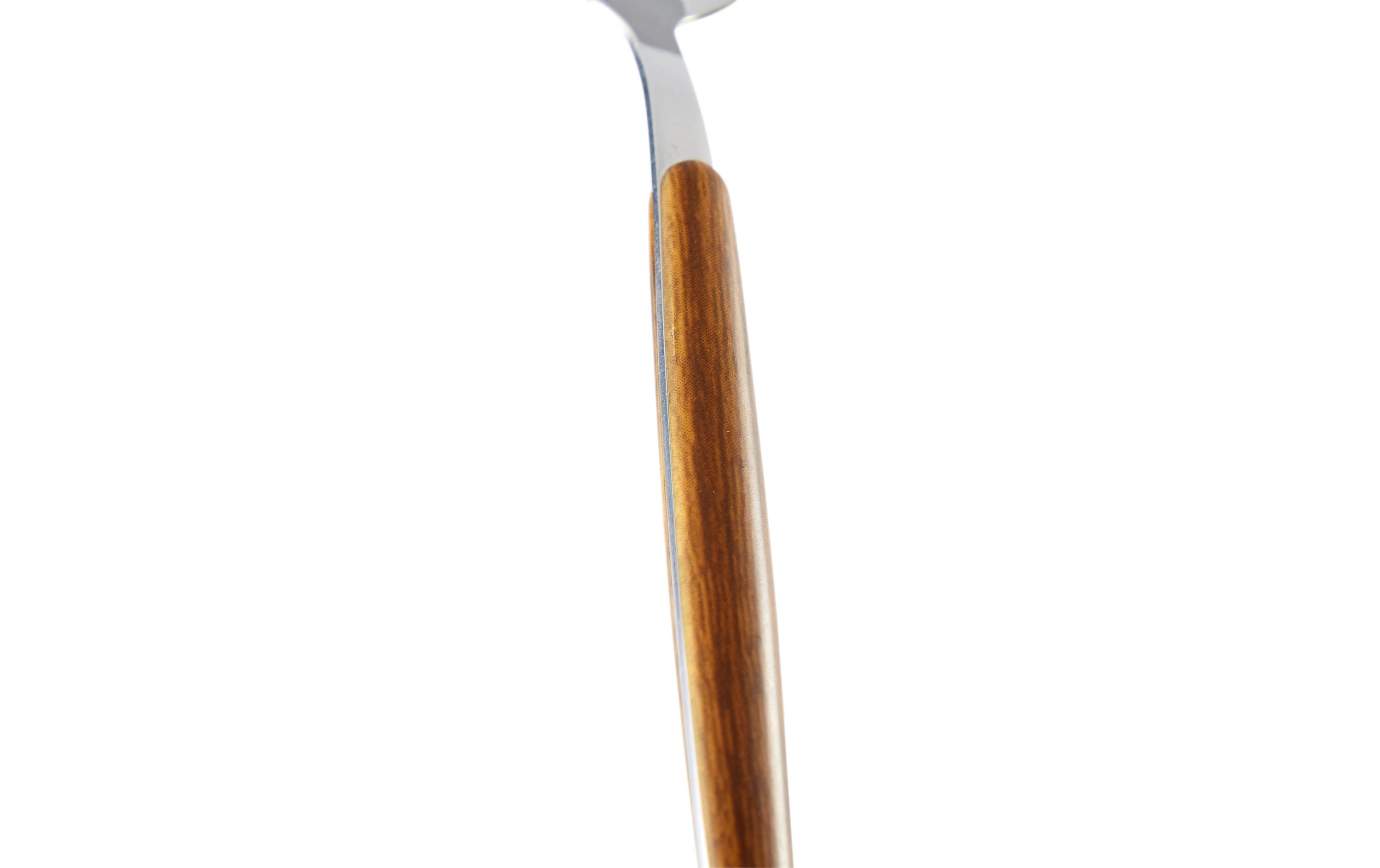 Besteck-Set 16-teilig, BraunEdelstahl Besteck mit Holzgriff