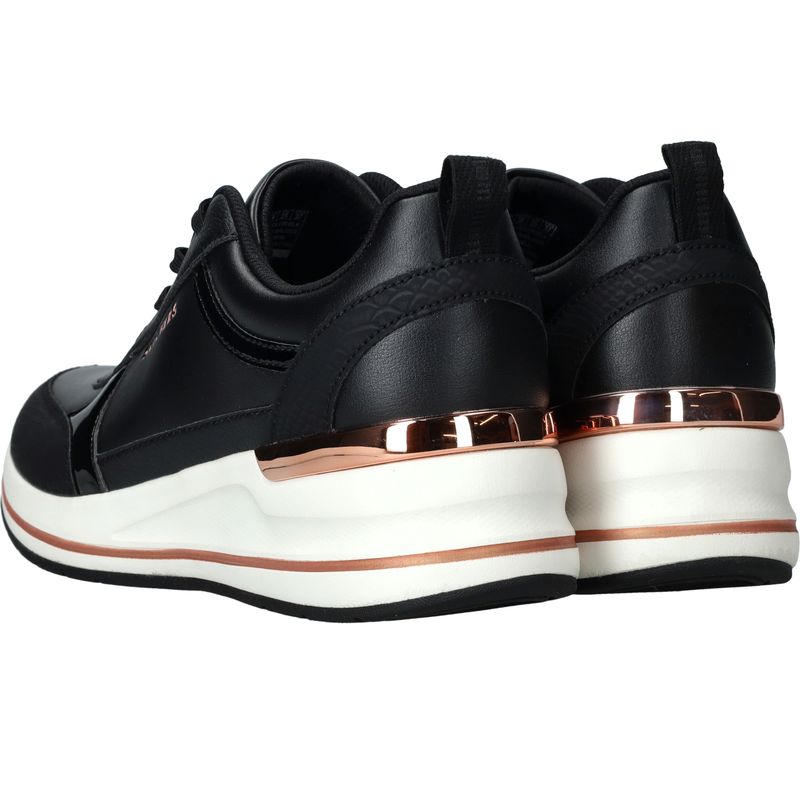 Skechers Billion 2 Fine Shine Sneakers Zwart Dames