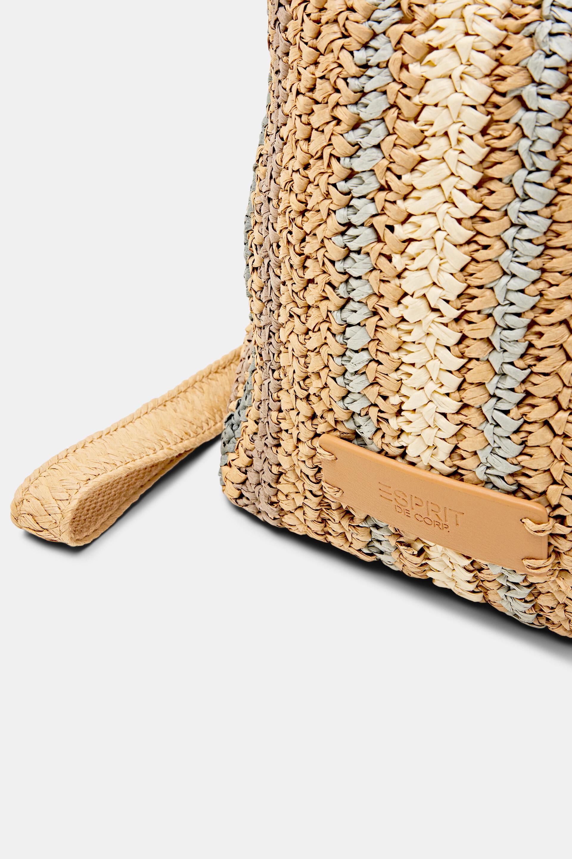 Sac besace en raphia