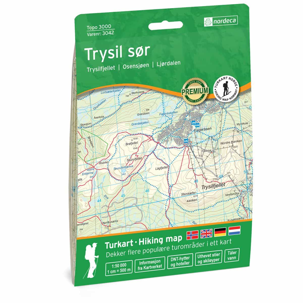 Nordeca Topo 3000 1:50 000 Trysil sør