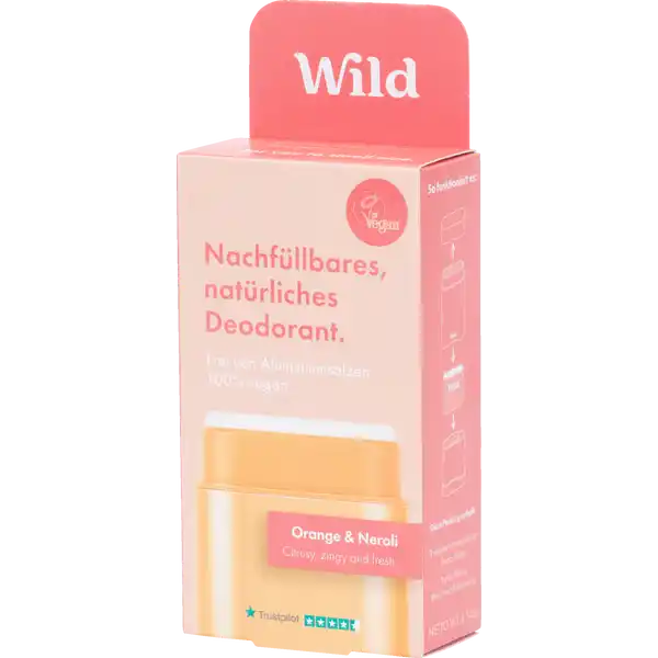 Deo Startpaket: Behälter Coral + Orange & Neroli Refill Deo