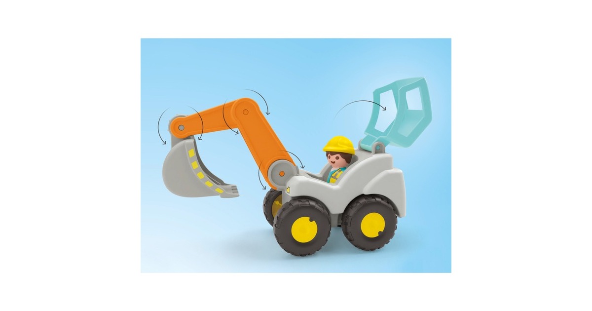 PLAYMOBILJunior - Graafmachine Constructiespeelgoed  (71684)