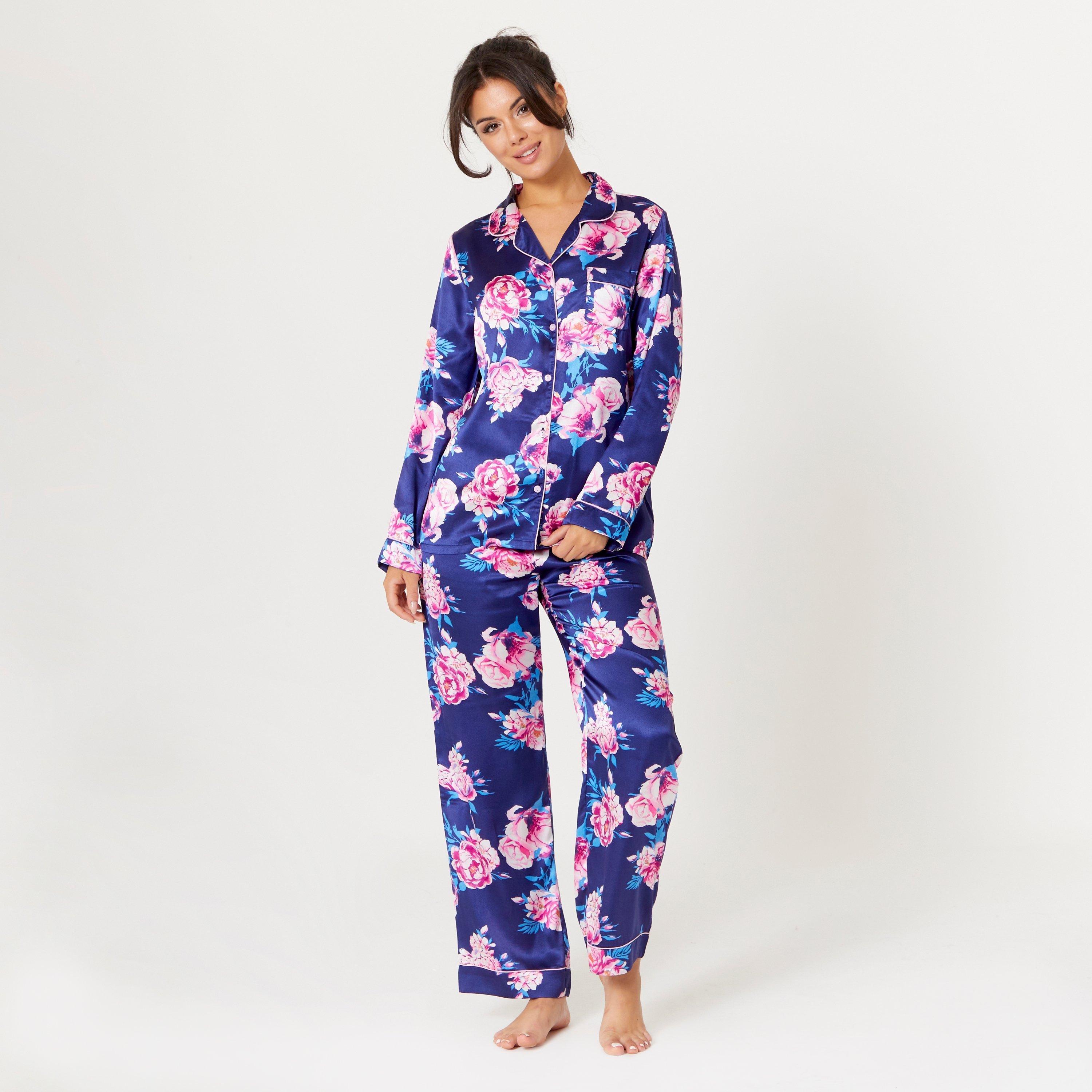 Be You Satin Satin Floral Pyjama