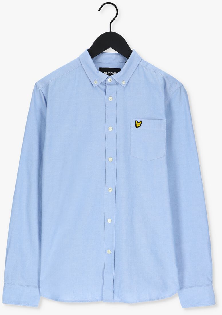 LYLE & SCOTT blauwe lyle & scott casual overhemd oxford shirt