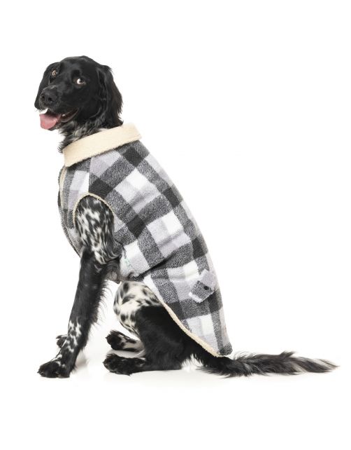 Fuzzyard The Lumberjack Grijs&Wit - Hondenkleding