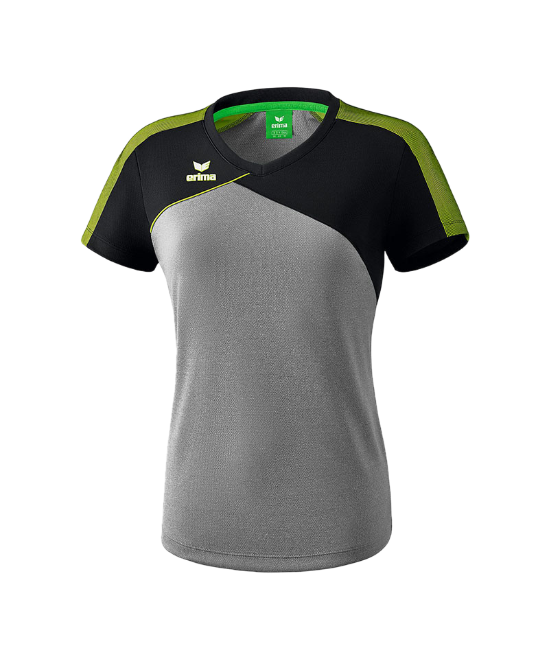 Erima Premium One 2.0 T-Shirt Damen Grau Grün