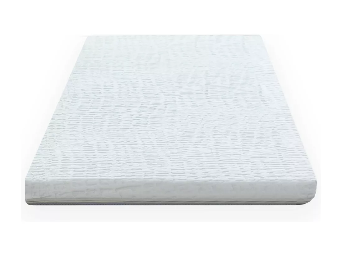 Surmatelas déhoussable Mousse Haute Résilience 35 kg 7 zones Dimensions - 90 x 190 cm