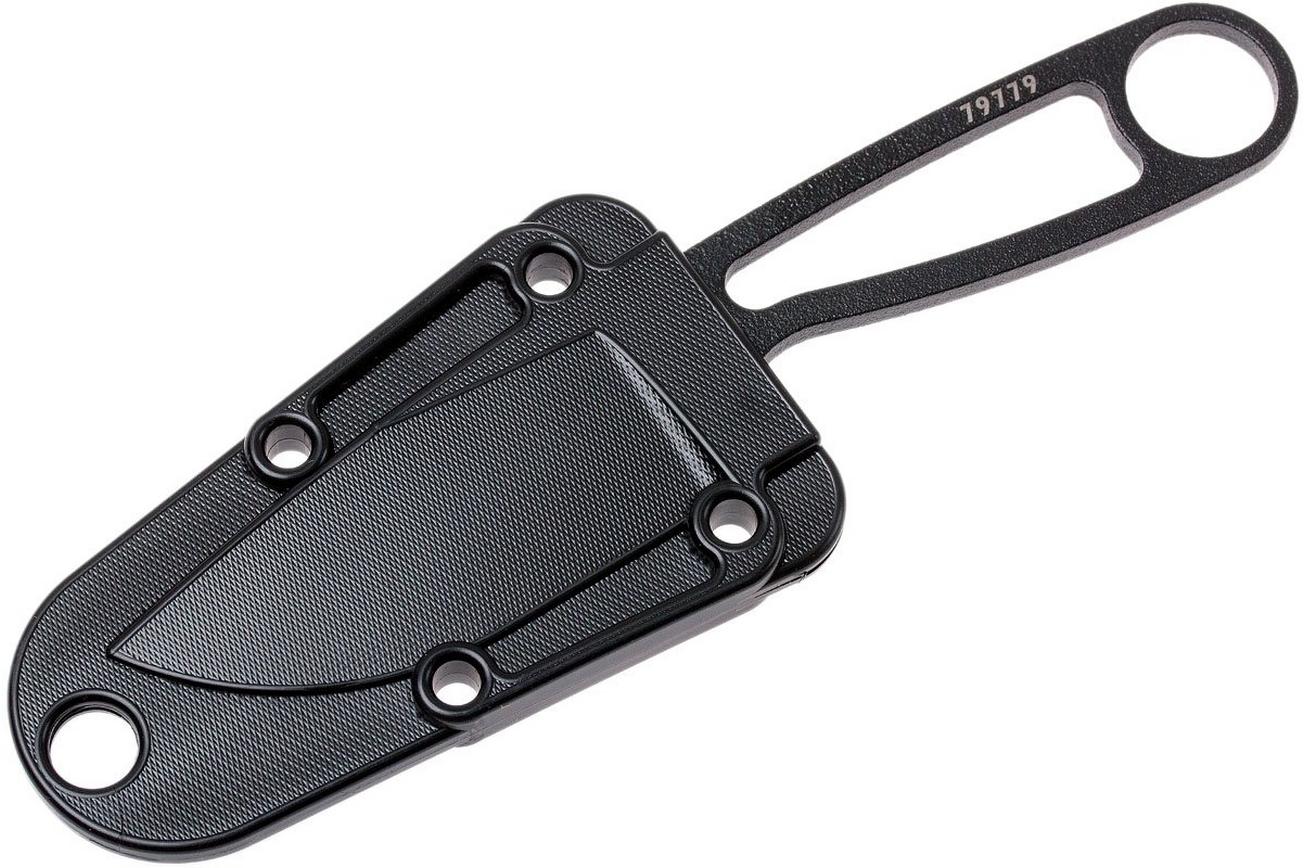 ESEE Izula Black IZULA-B nekmes met zwarte schede   riemclip