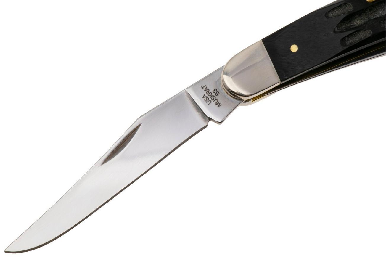 Case Muskrat Jigged Buffalo Horn, 65032, MUSKRAT SS zakmes