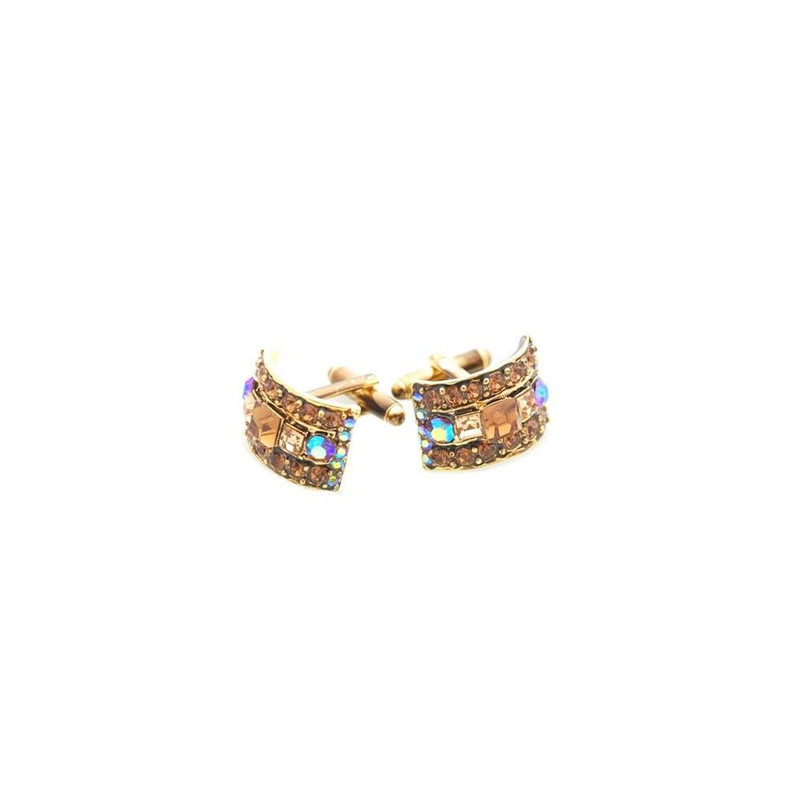 Boutons de manchette, Moon bean Topaz, Cristal Swarovski