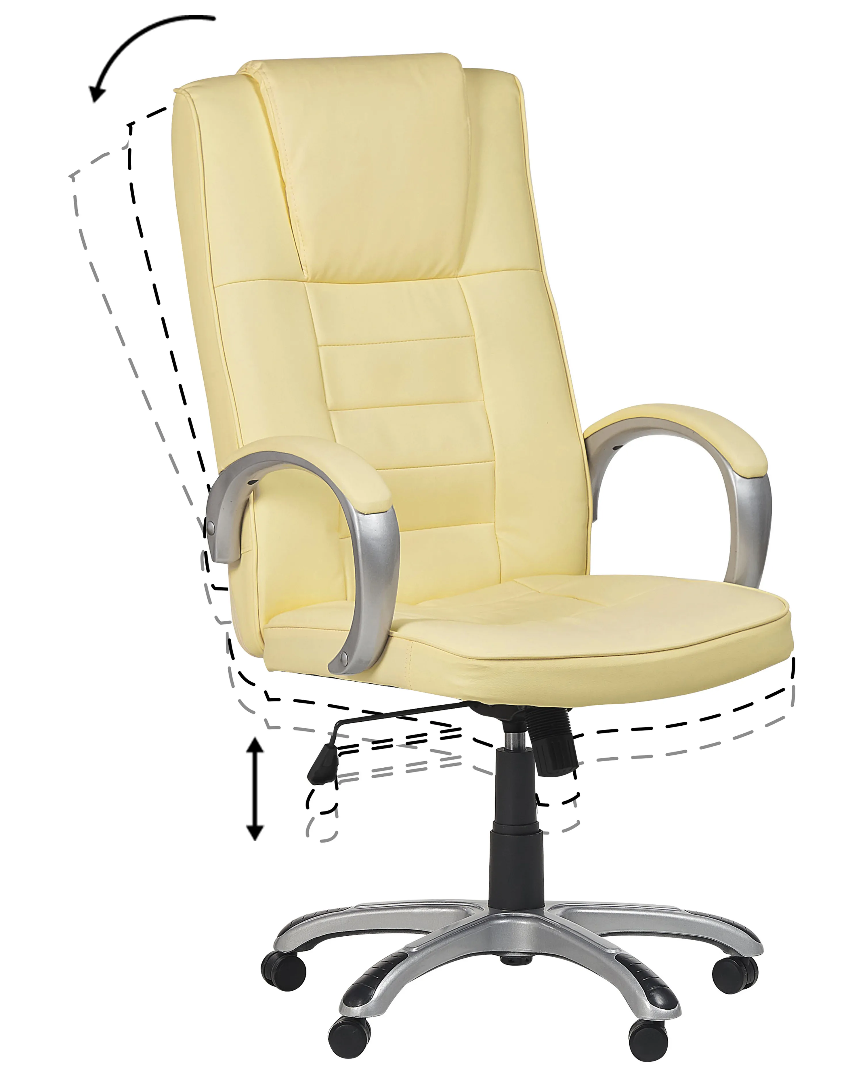 Massagestoel met verwarming GRANDEUR Kunstleer Beige