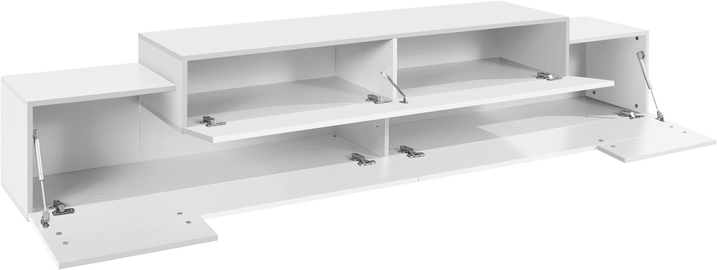 INOSIGN Lowboard »Coro,Lowboard,TV-Kommode,TV-Möbel,TV-Bank« mit 3 Klappen, (B/T/H) 240x45x51,6 cm