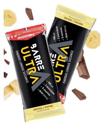 Barre énergétique Overtims Ultra Banane/Chocolat - 40g