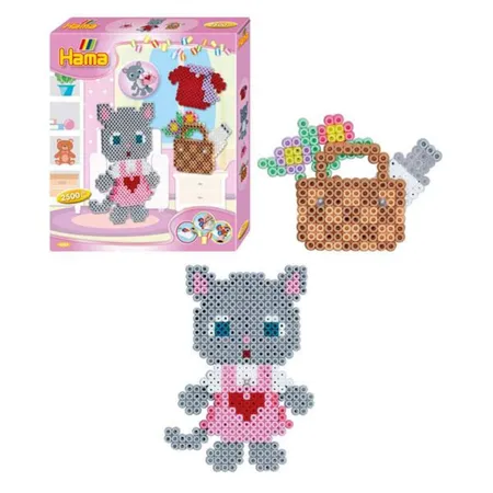 Hama Bügelperlen Perlen-Set Anziehkatze, 2500er