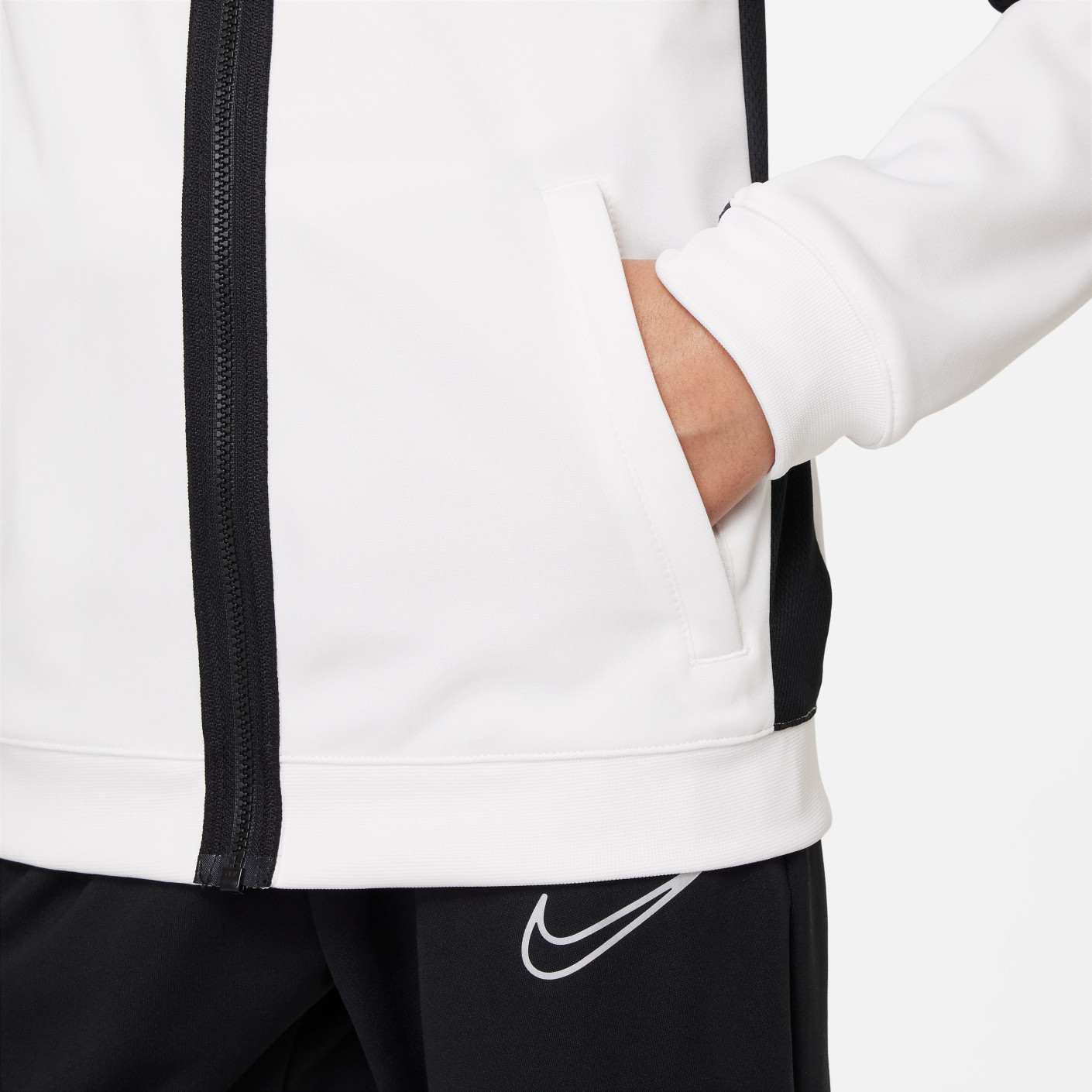 Nike Dri-FIT Academy 23 Trainingsjack Full-Zip Kids Wit Zwart