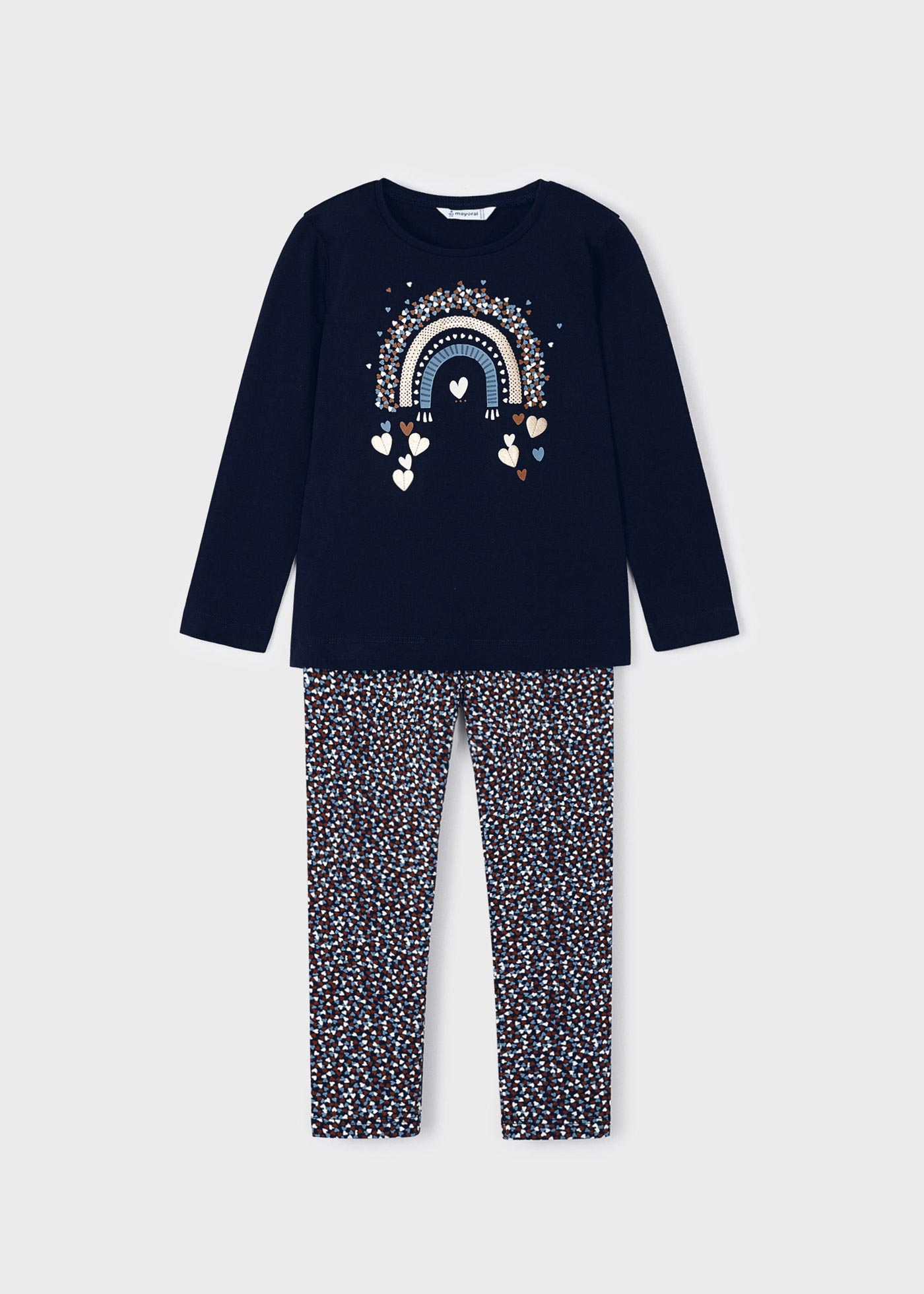 Conjunto de algodão de alta qualidade com duas peças para meninas.