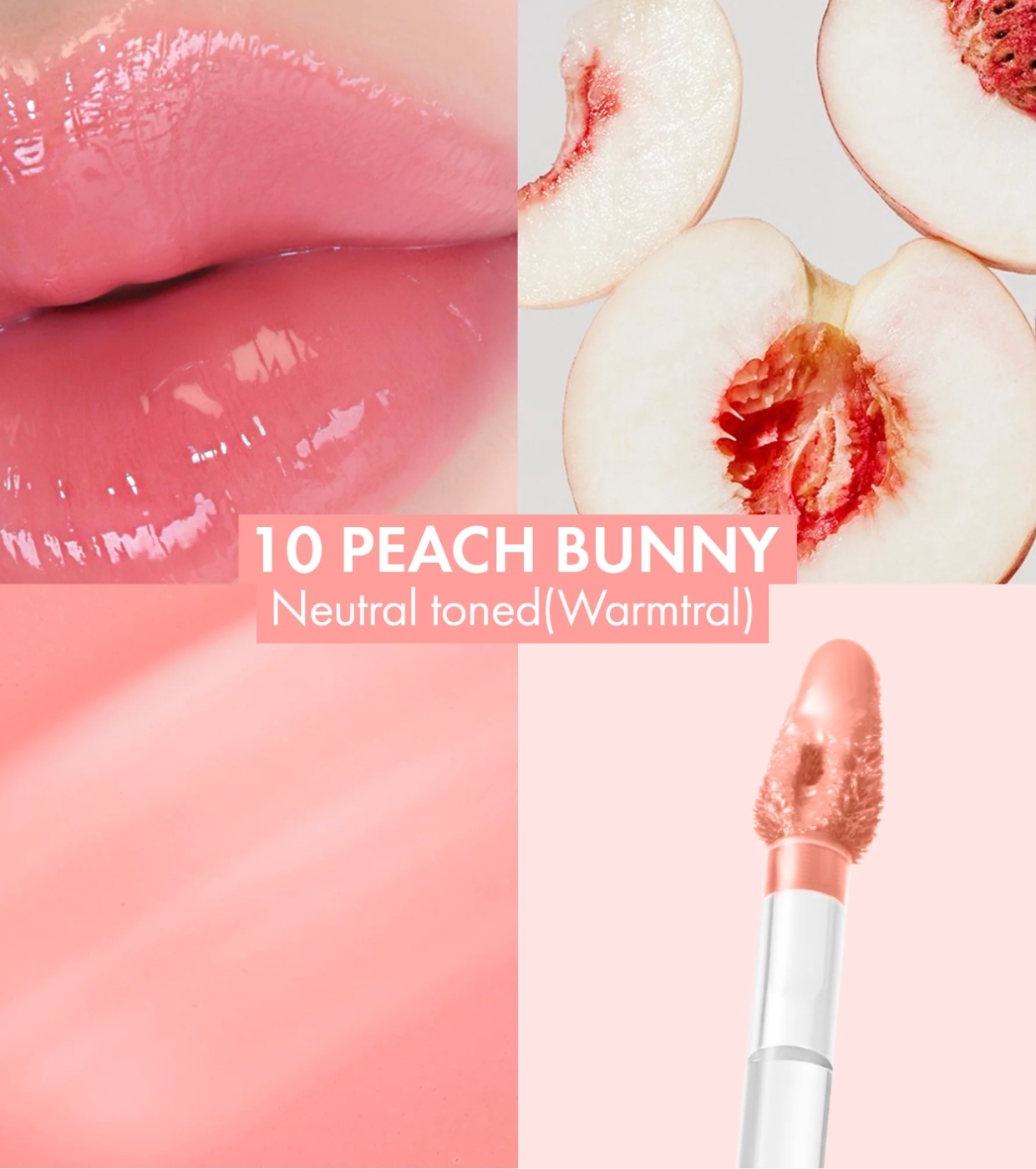 Amuse - Lip Tint Dew Tint - 10: Peach Bunny