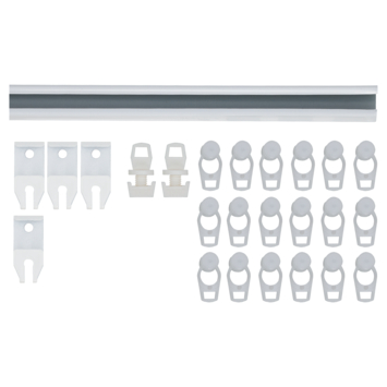 Intensions complete set gordijnrail Plus wit 150 cm