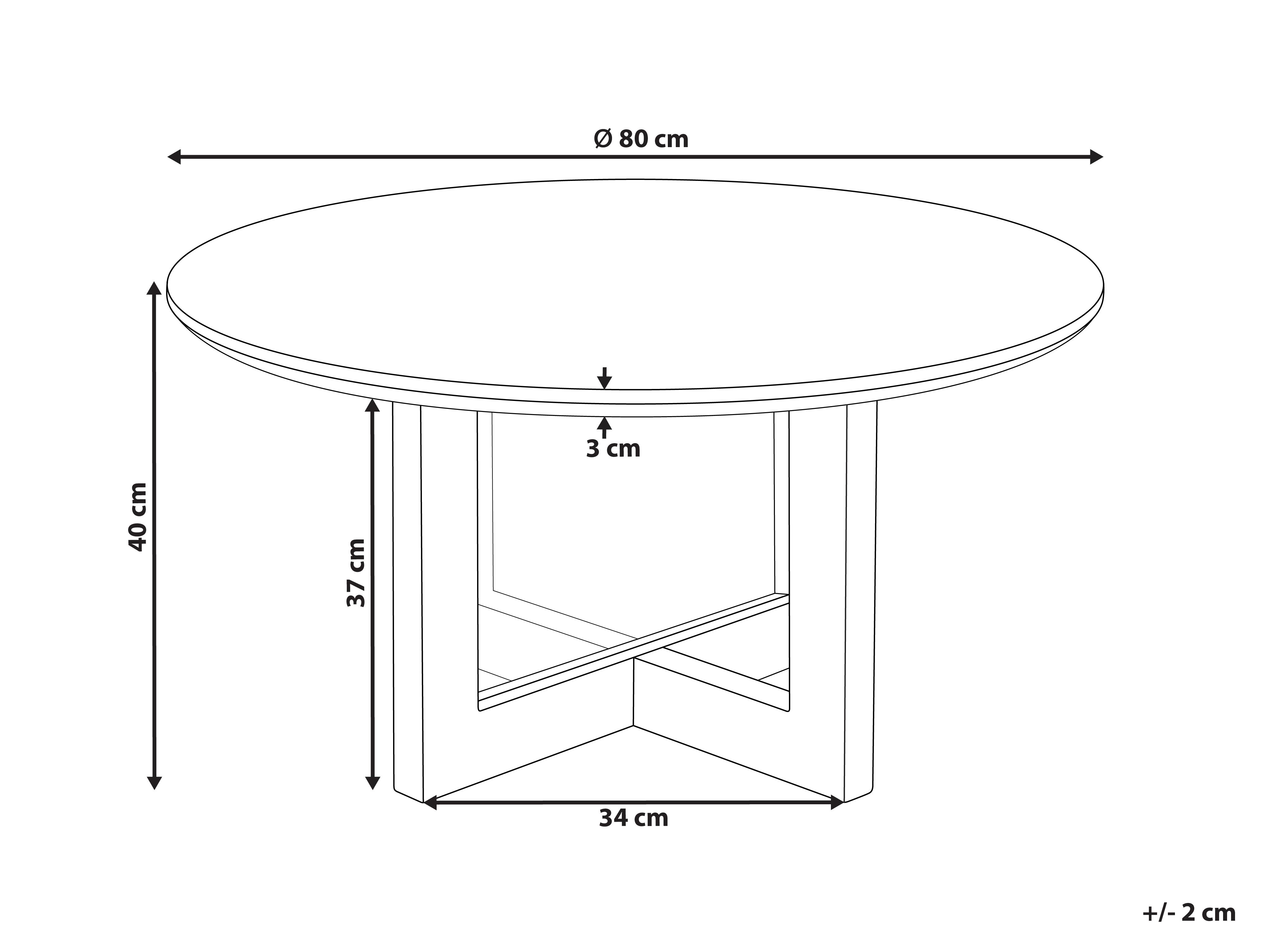 Salontafel KARLO Lichtbruin