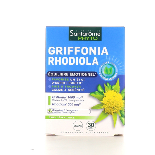 Santarome Griffonia Rhodiola - Complément alimentaire anti stress