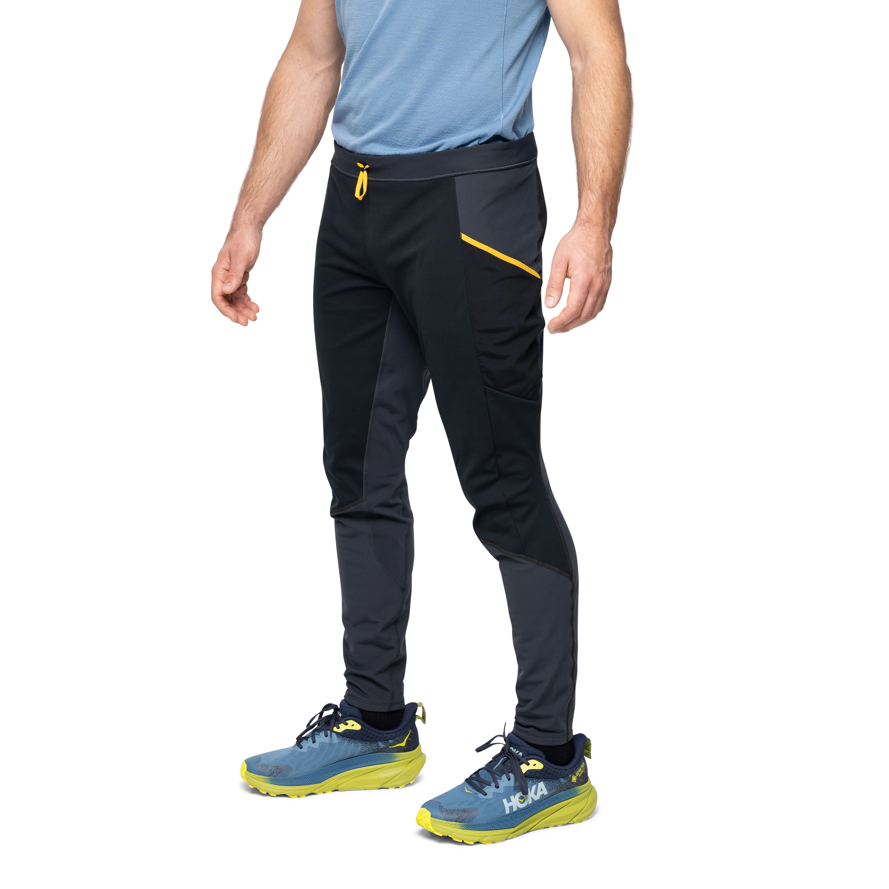 Y LightLine Fast Winter Tights Men Dark Shadow Grey / Black