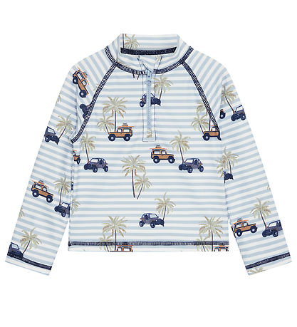 Hust and Claire Badeshirt - Maiak - UV50+ - Weiß/Blau