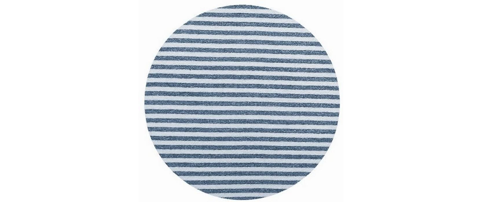 Duvetbezug Jersey Streifen 160 x 210 cm, Blau<br>Jersey Melange Bettwäsche