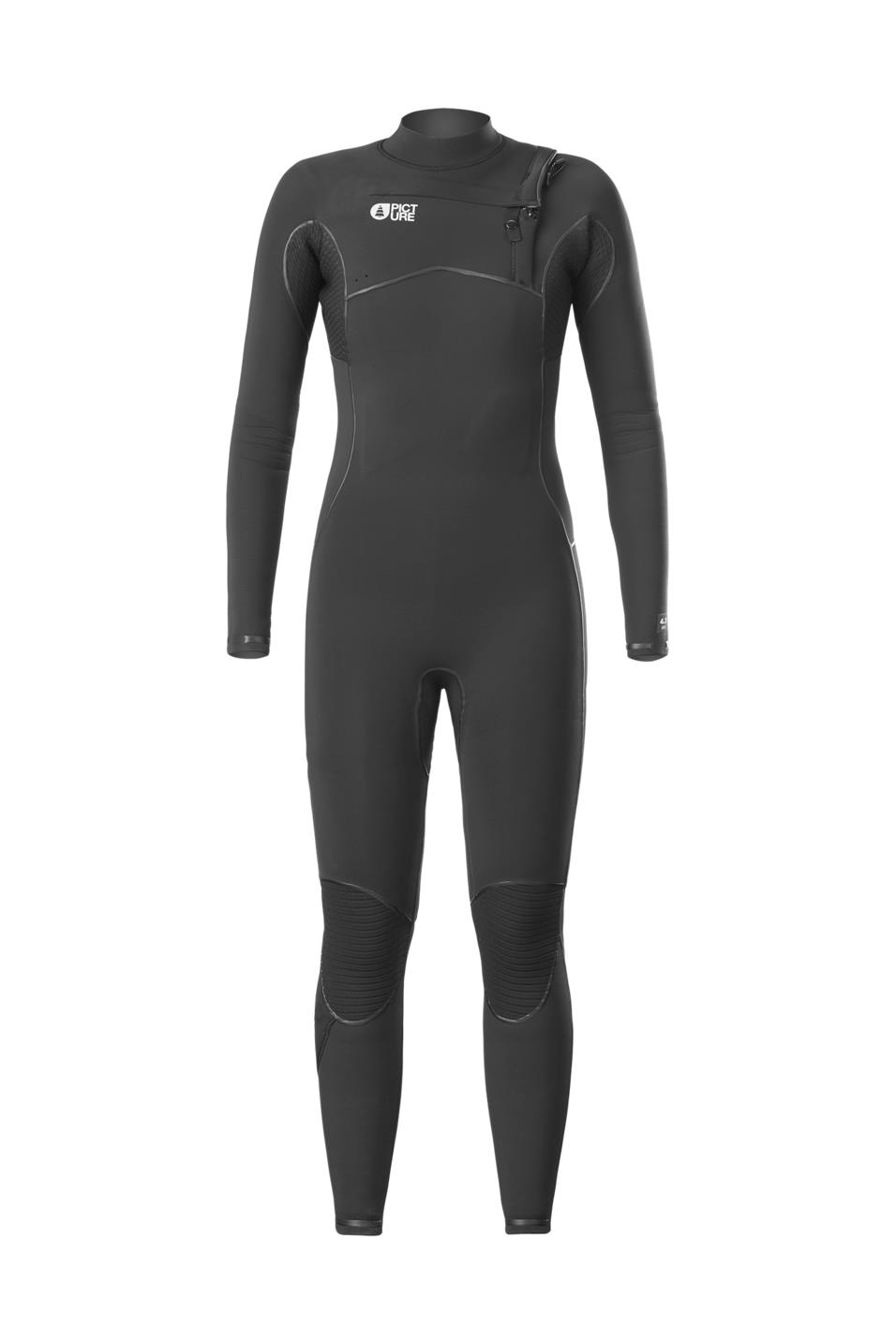 Picture DOME Women  4/3 mm - FRONT ZIP Black