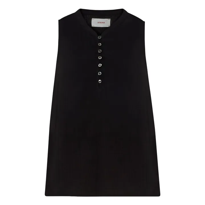 Xirena Top Tish Gaze de Coton | Noir