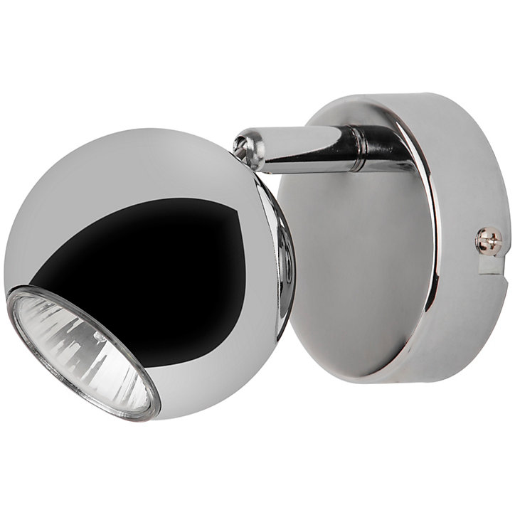 Patère spot GU10 7W GoodHome Roccheta chrome H.12 x Ø8 cm