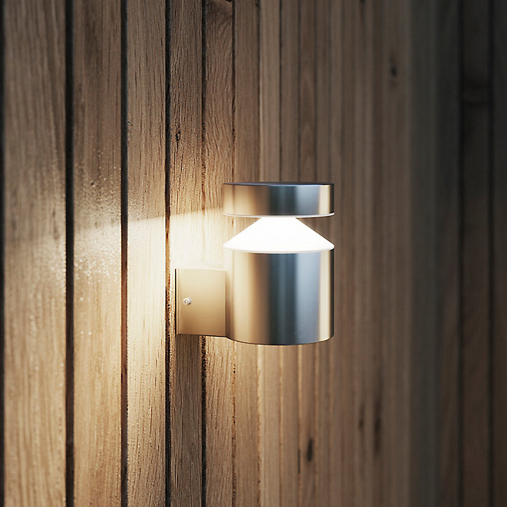Applique murale Devlin LED intégrée 800lm 10W IP44 GoodHome chrome