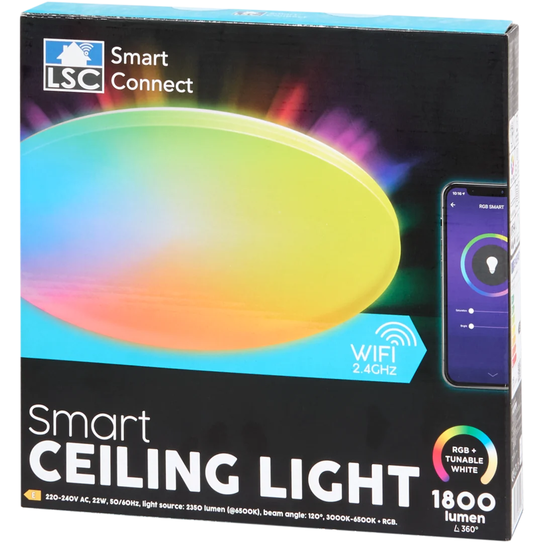 LSC Smart Connect plafonnière Ø 29 cm | 22 watt | 1800 lumen