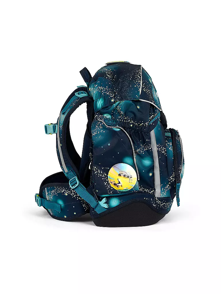 ERGOBAG Schultaschen Set 6tlg PACK Galaxy Glow RaumfahrBär dunkelblau