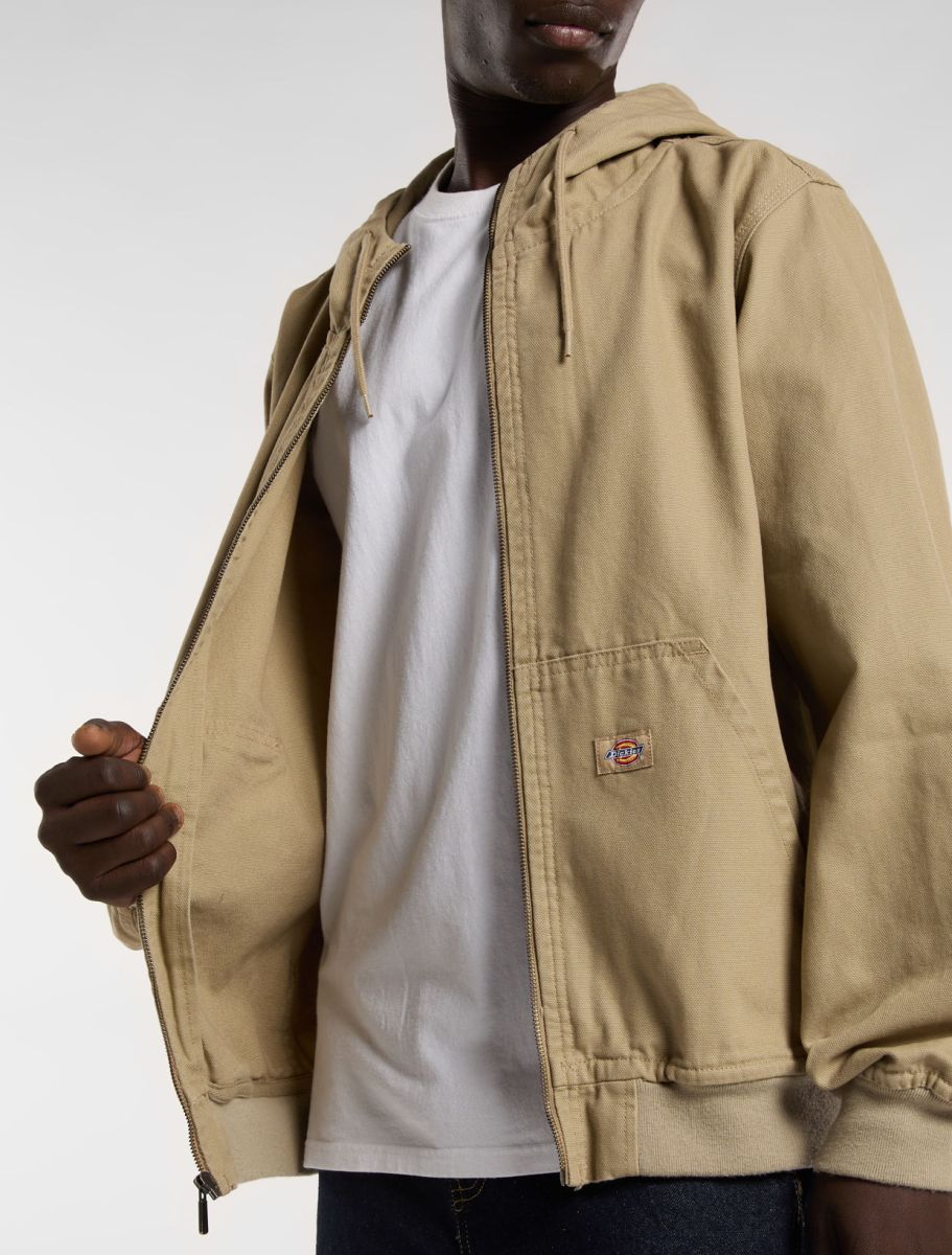 Dickies Duck Canvas Hooded Unlined Jacket Desert Sand