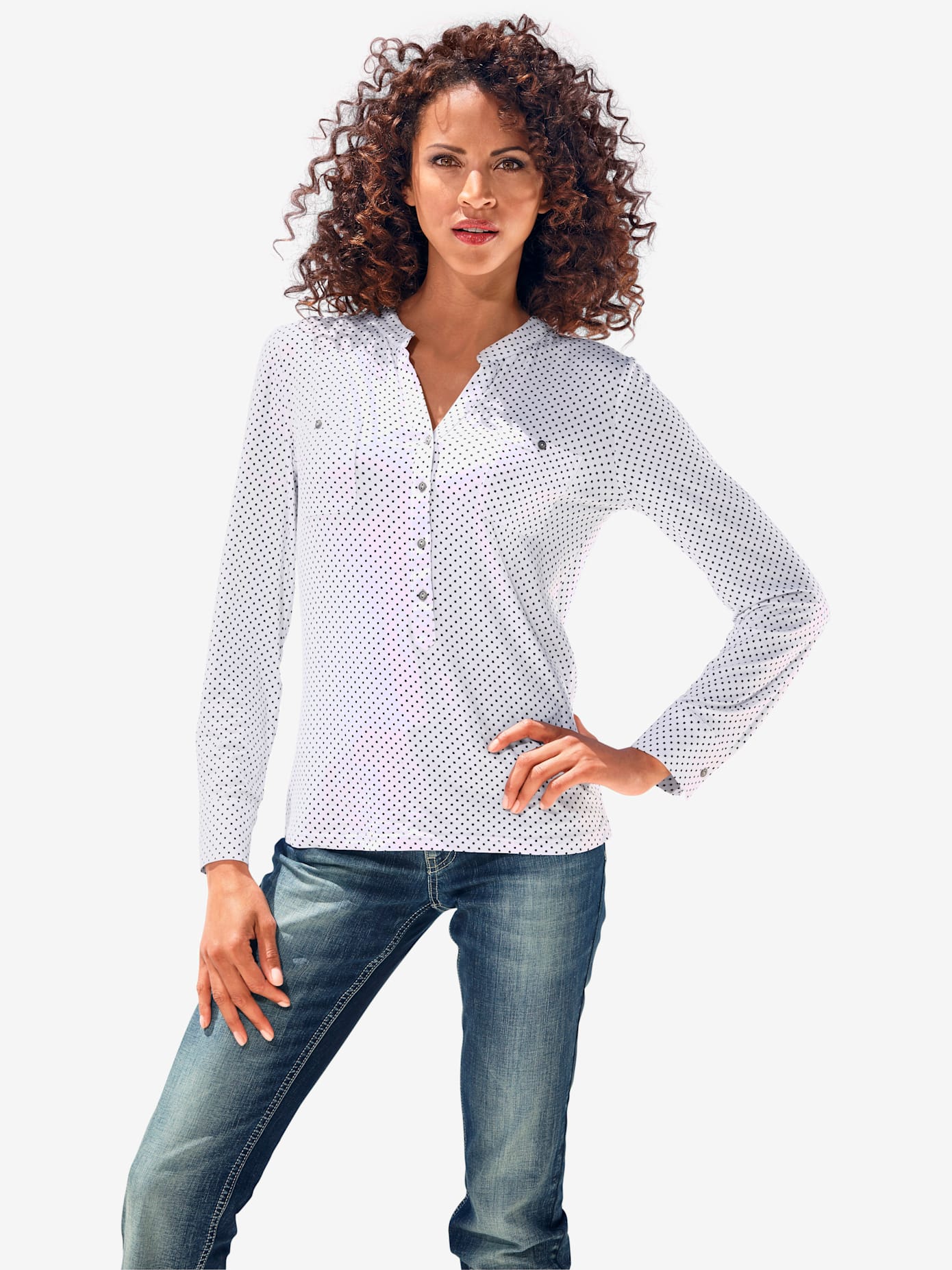 T-shirt look décontracté et moderne, poche plaquée