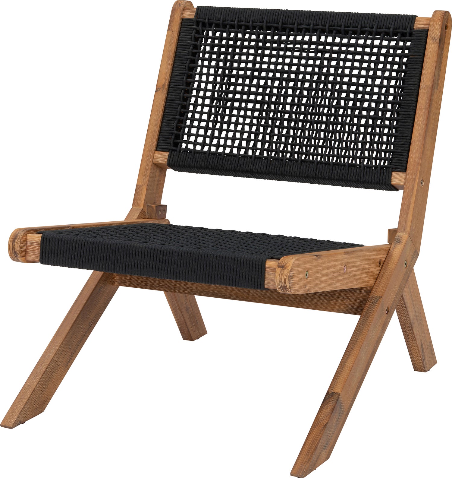 Intratuin loungestoel Coco naturel / zwart