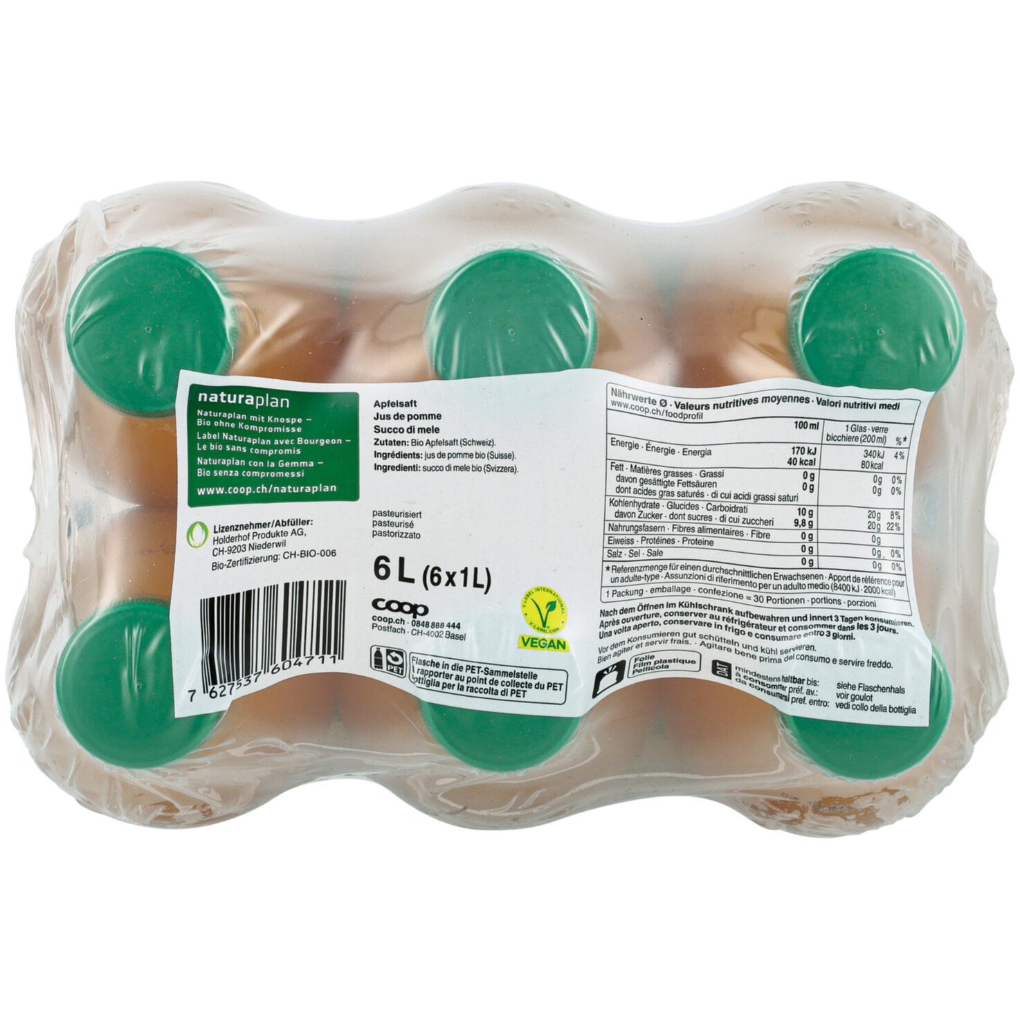 Naturaplan Bio Apfelsaft 6x1L