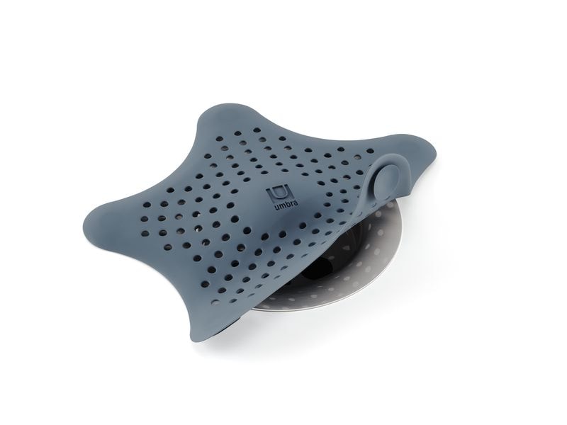 Umbra Waschbeckenstöpsel Starfish Blau Haarfangsieb