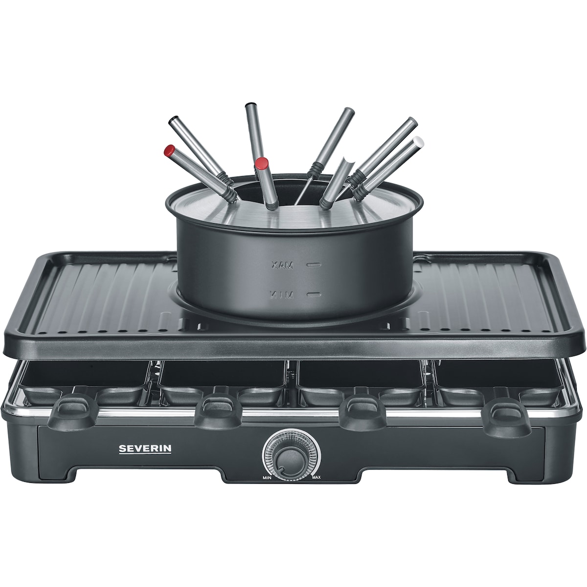 Severin raclette-fondue maskin RG 2347 (sort)