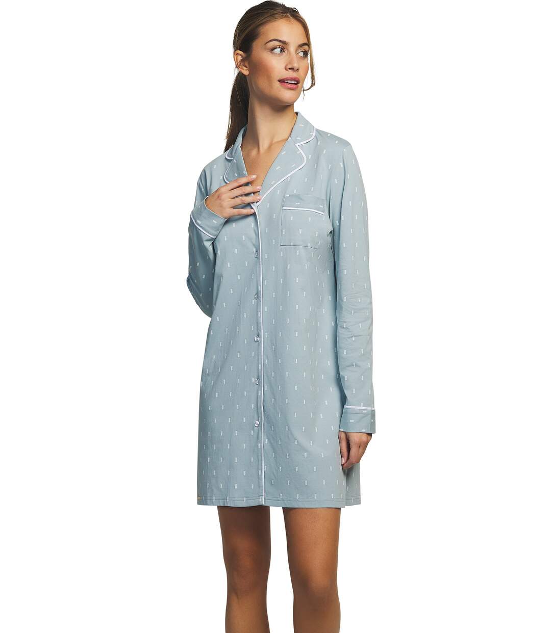 Chemise de nuit manches longues Algodon Selmark