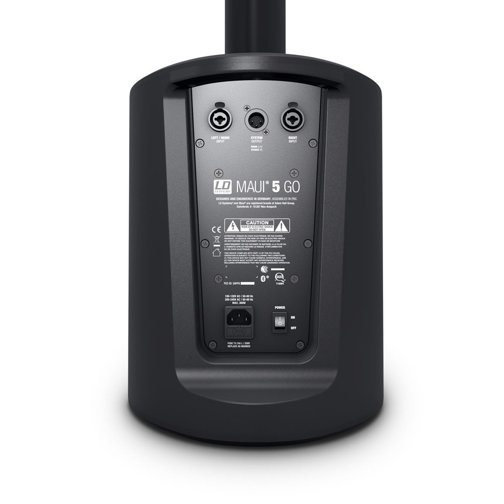 LD Systems MAUI 5 GO mobiel column PA-systeem op accu zwart