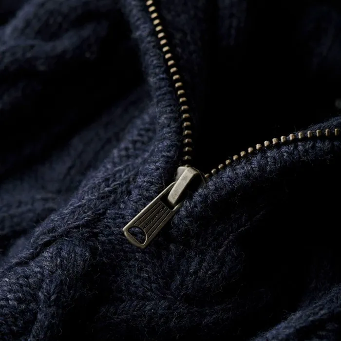 Superdry Jacob Cable Knit Half Zip Trui Heren