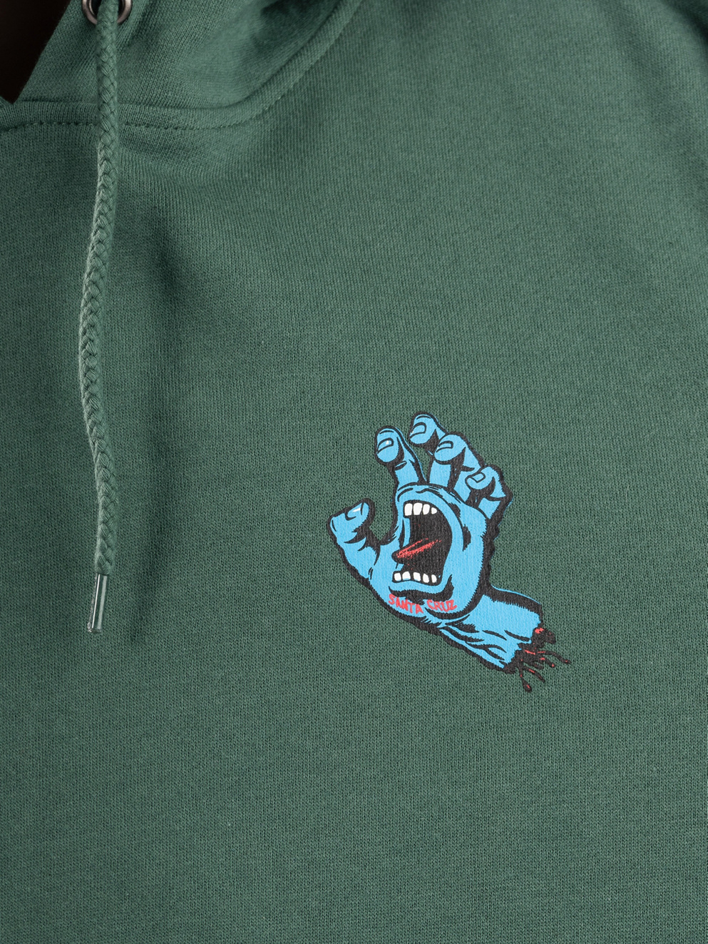 Santa Cruz Screaming Hand Chest Hoodie cedar