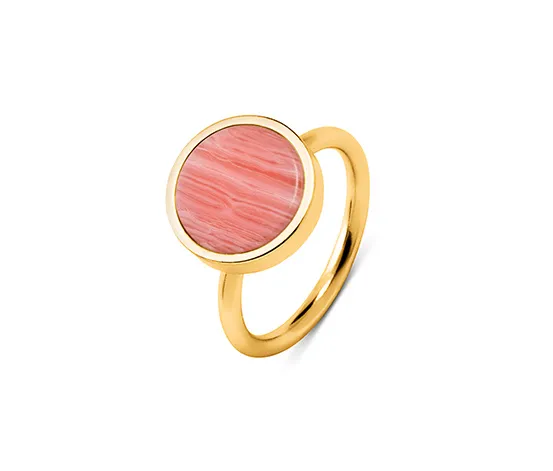 3er-Ring-Set, 23 Karat vergoldet