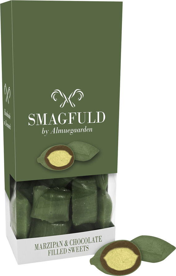 Almuegaarden Smagfuld - Marzipan and chocolate, 100g No color