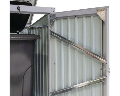 WESTMANN enkele opbergbox inclusief gasveren, 104 x 101 x 134 cm, antraciet