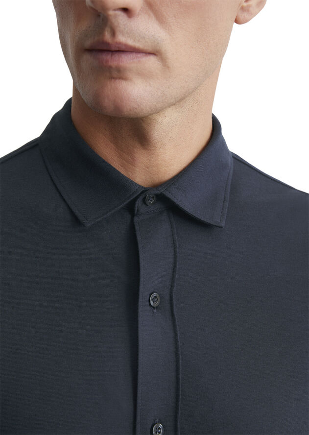 Marc O’Polo Jersey, shirt, MOP embroidery, shir Dark navy